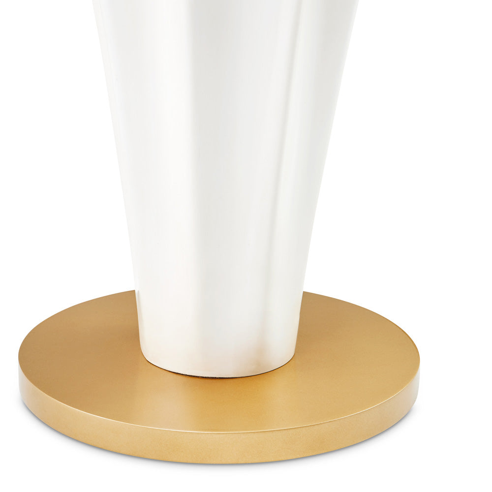 AICO by Michael Amini - La Terrazza Chairside Table - Creamy Pearl - 9092222-112 view 5