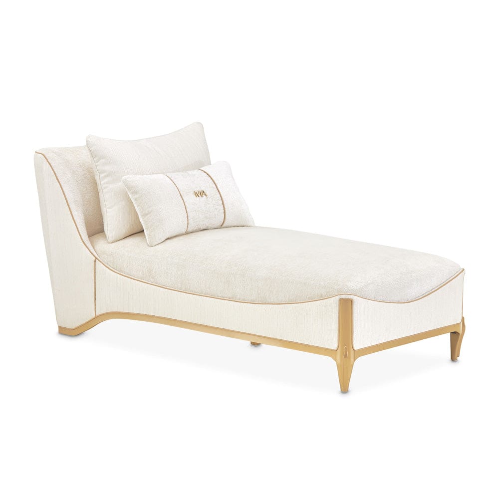 AICO by Michael Amini - La Terrazza Chaise - Starlight/Light Champagne - 9092841-STRLT-124 view 2
