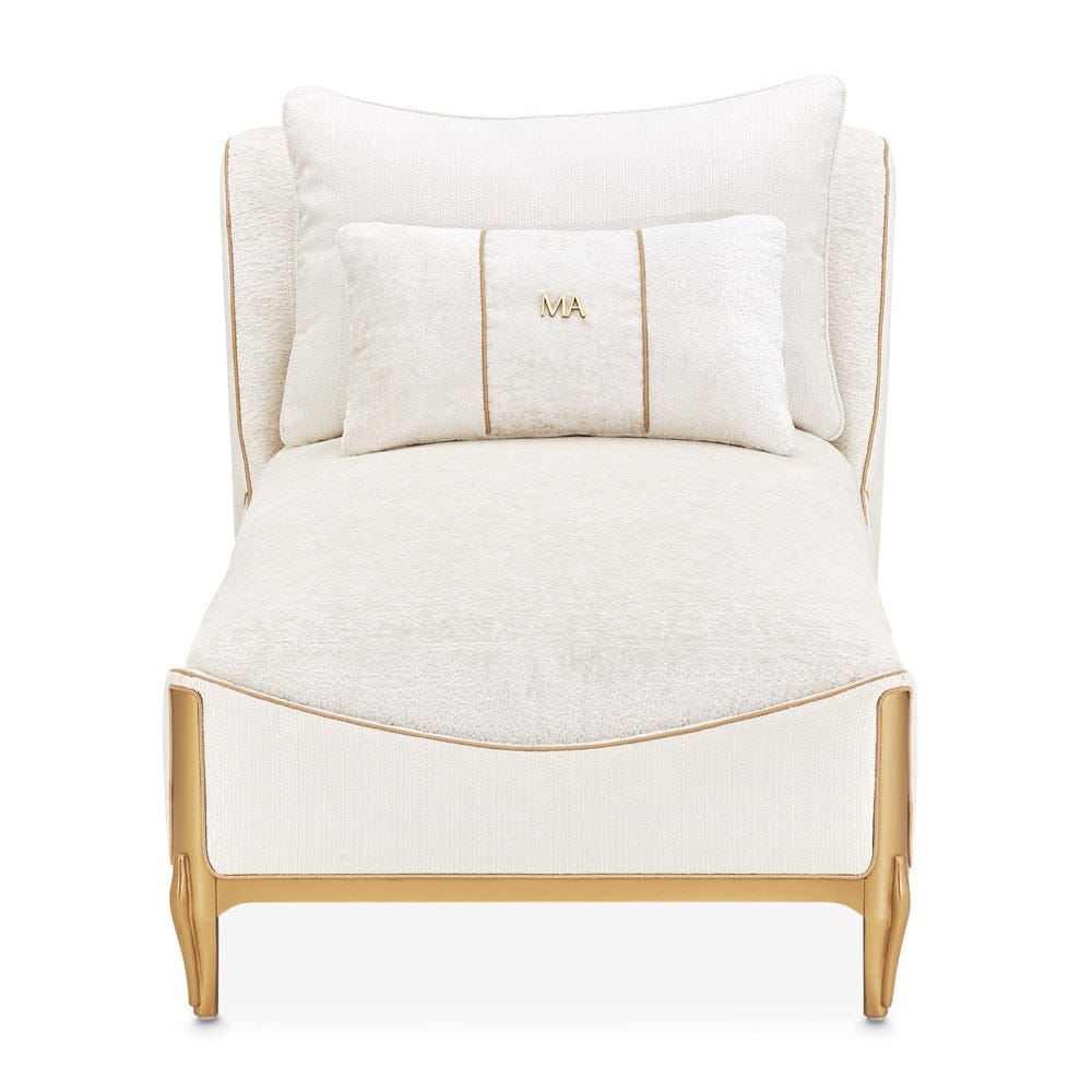AICO by Michael Amini - La Terrazza Chaise - Starlight/Light Champagne - 9092841-STRLT-124 view 3