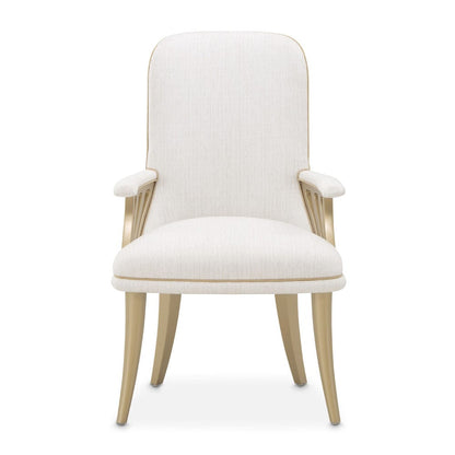 AICO by Michael Amini - La Terrazza Dining Arm Chair, Set of 2 - Creamy Pearl - 9092004A-112 view 2