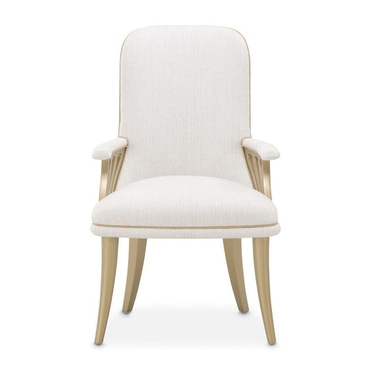 AICO by Michael Amini - La Terrazza Dining Arm Chair, Set of 2 - Creamy Pearl - 9092004A-112 view 2
