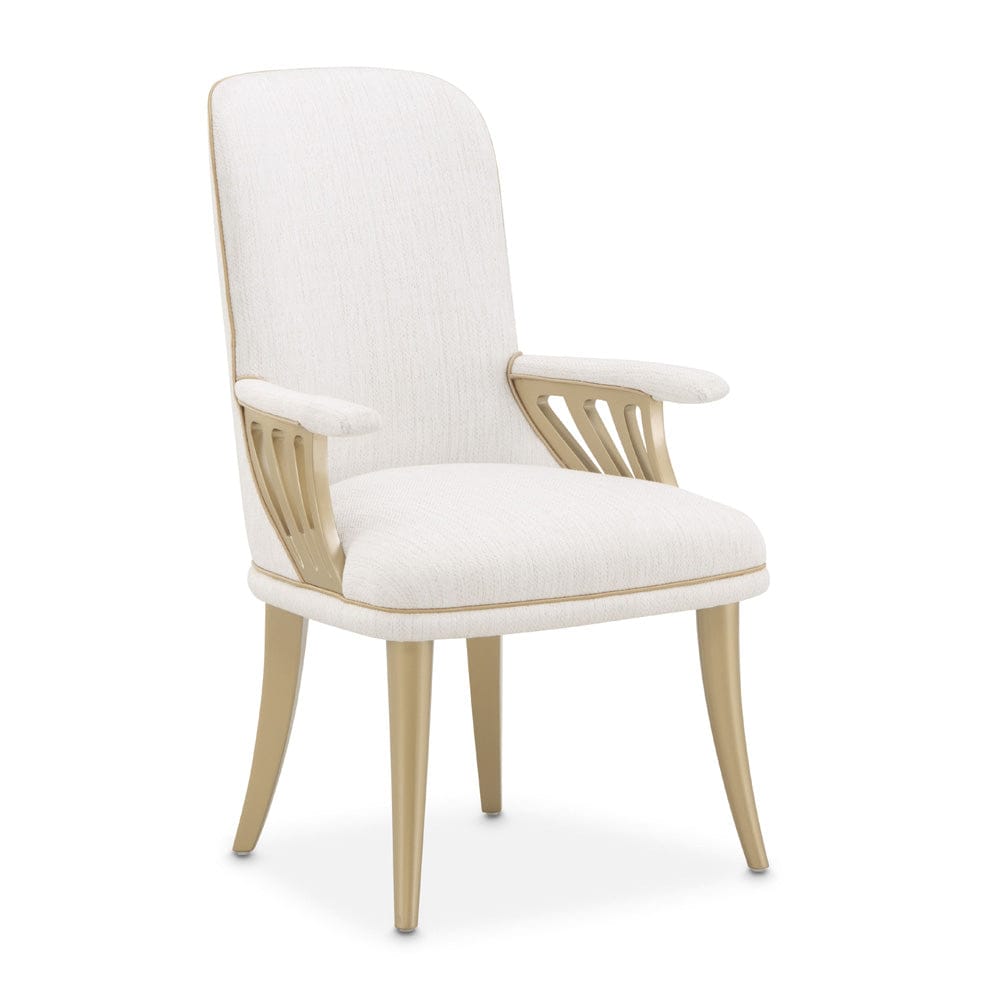 AICO by Michael Amini - La Terrazza Dining Arm Chair, Set of 2 - Creamy Pearl - 9092004A-112 view 3