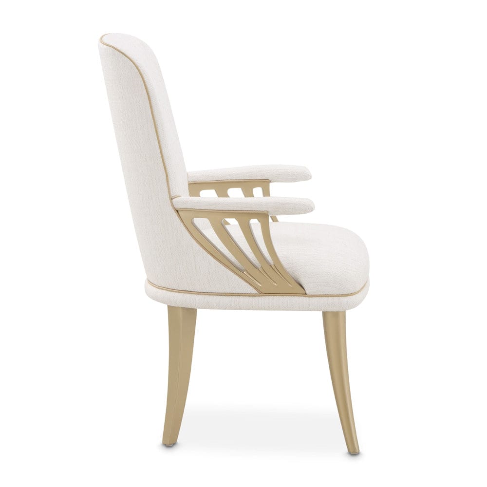 AICO by Michael Amini - La Terrazza Dining Arm Chair, Set of 2 - Creamy Pearl - 9092004A-112 view 4