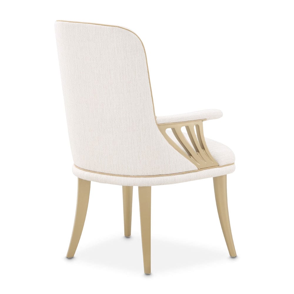 AICO by Michael Amini - La Terrazza Dining Arm Chair, Set of 2 - Creamy Pearl - 9092004A-112 view 5