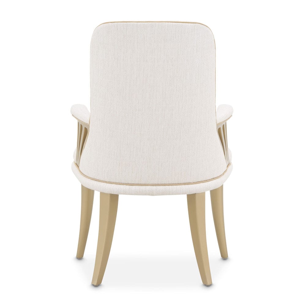 AICO by Michael Amini - La Terrazza Dining Arm Chair, Set of 2 - Creamy Pearl - 9092004A-112 view 6