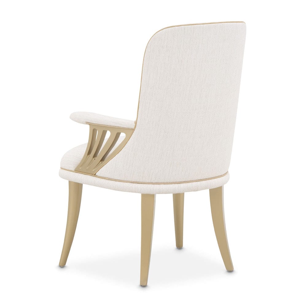 AICO by Michael Amini - La Terrazza Dining Arm Chair, Set of 2 - Creamy Pearl - 9092004A-112 view 7