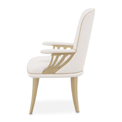 AICO by Michael Amini - La Terrazza Dining Arm Chair, Set of 2 - Creamy Pearl - 9092004A-112 view 8
