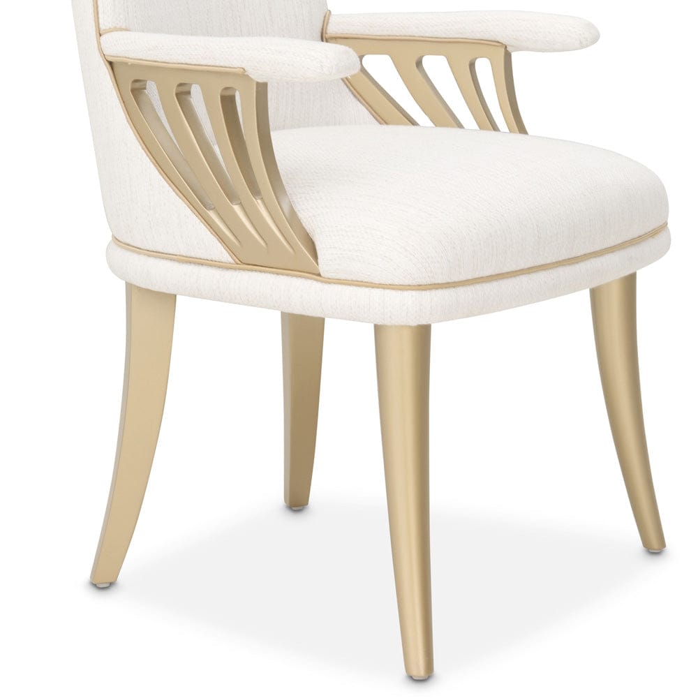 AICO by Michael Amini - La Terrazza Dining Arm Chair, Set of 2 - Creamy Pearl - 9092004A-112 view 10