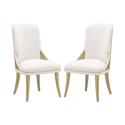 AICO by Michael Amini - La Terrazza Dining Side Chair, Set of 2 - Creamy Pearl - 9092003A-112 view 1
