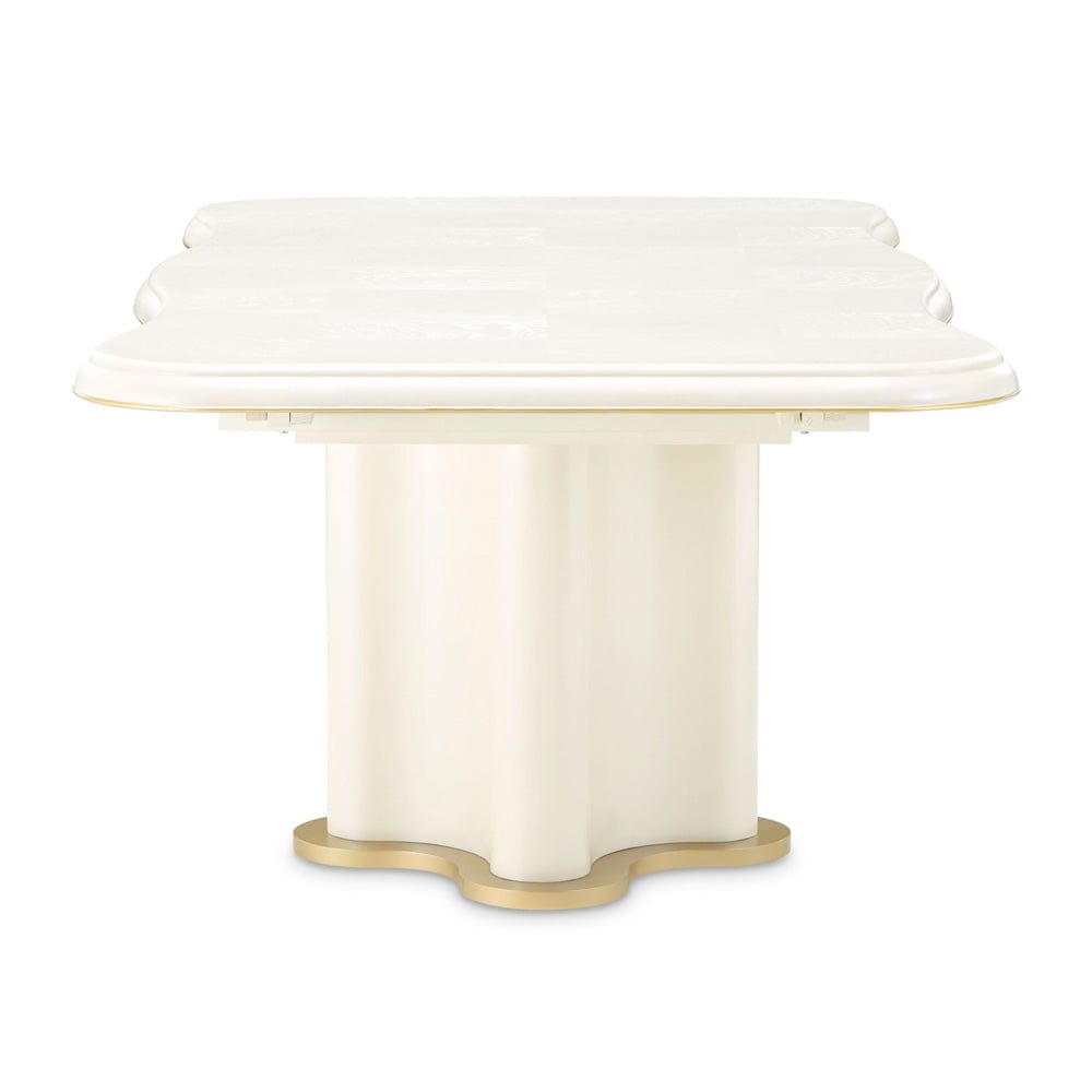 AICO by Michael Amini - La Terrazza Double Pedestal Dining Table - Creamy Pearl - 9092002-112 view 2