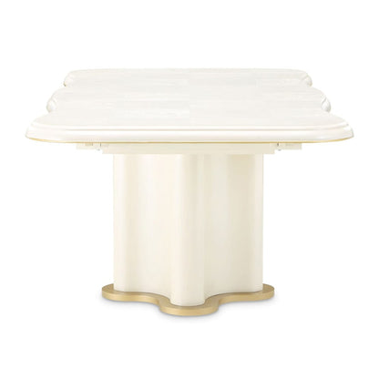 AICO by Michael Amini - La Terrazza Double Pedestal Dining Table - Creamy Pearl - 9092002-112 view 2