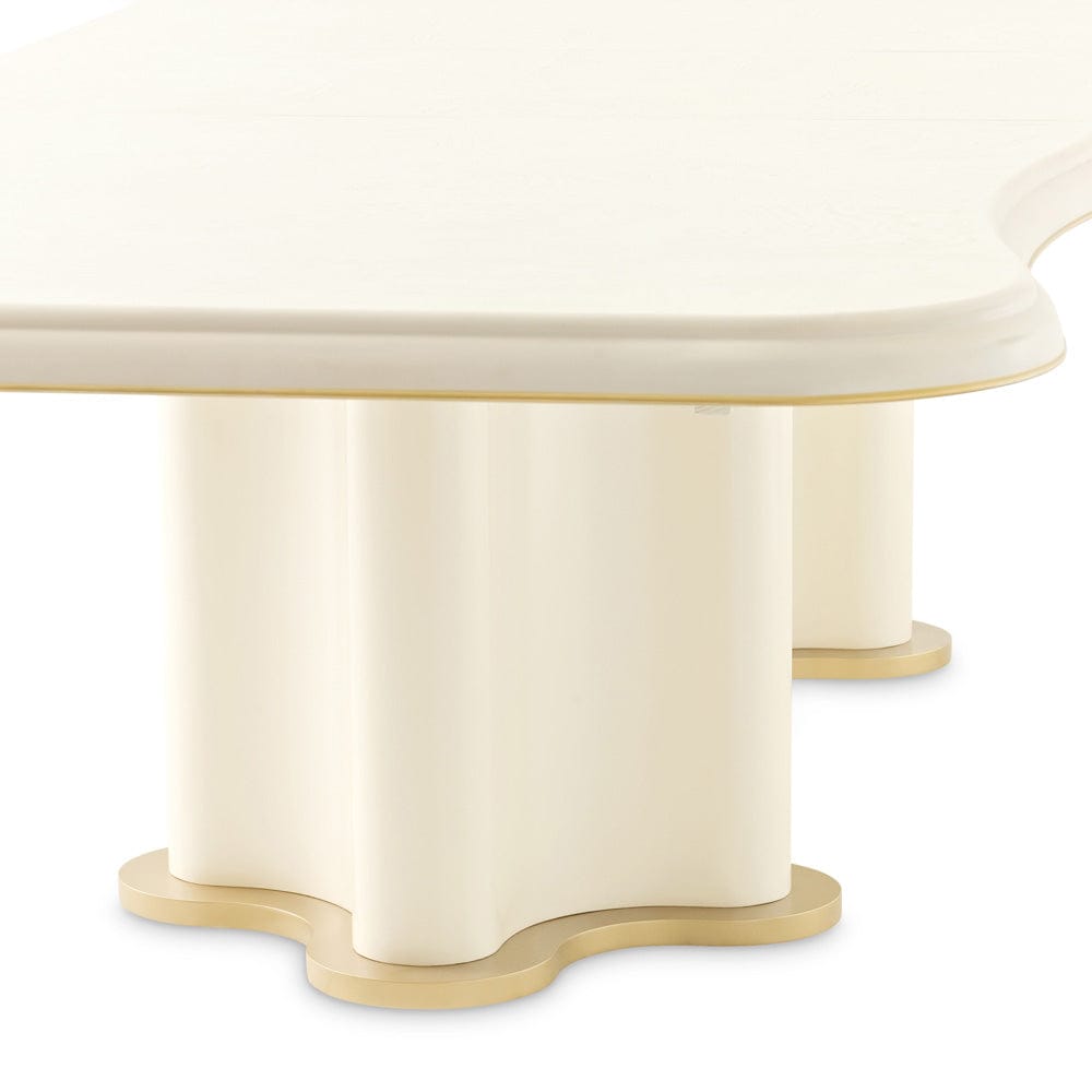 AICO by Michael Amini - La Terrazza Double Pedestal Dining Table - Creamy Pearl - 9092002-112 view 9