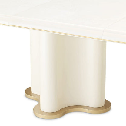 AICO by Michael Amini - La Terrazza Double Pedestal Dining Table - Creamy Pearl - 9092002-112 view 10