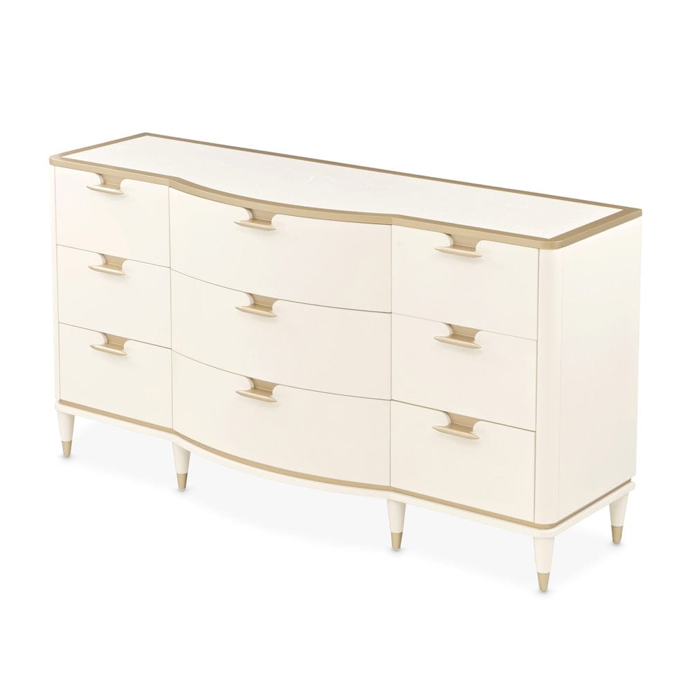 AICO by Michael Amini - La Terrazza Dresser - Creamy Pearl - 9092050SA-112 view 3
