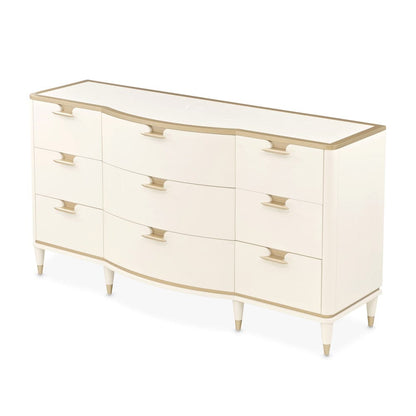AICO by Michael Amini - La Terrazza Dresser - Creamy Pearl - 9092050SA-112 view 3