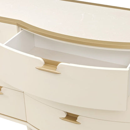 AICO by Michael Amini - La Terrazza Dresser - Creamy Pearl - 9092050SA-112 view 10
