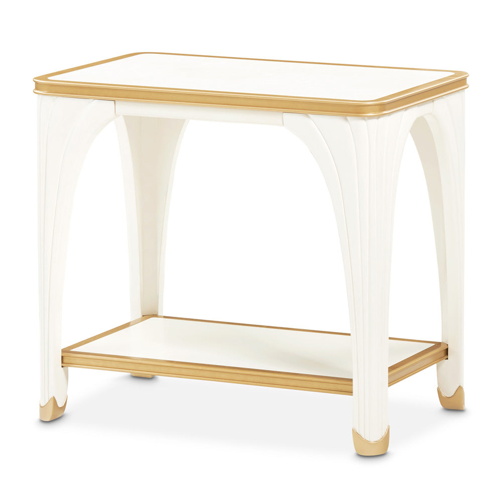 AICO by Michael Amini - La Terrazza End Table - Creamy Pearl - 9092202-112 view 1