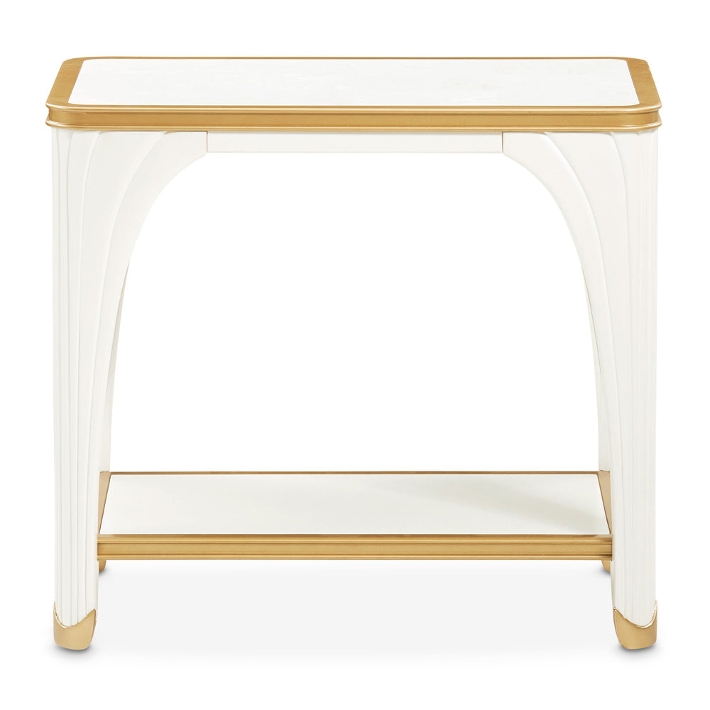 AICO by Michael Amini - La Terrazza End Table - Creamy Pearl - 9092202-112 view 2