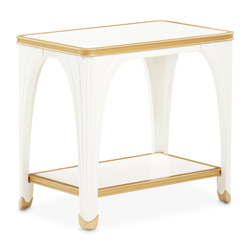 AICO by Michael Amini - La Terrazza End Table - Creamy Pearl - 9092202-112 view 3