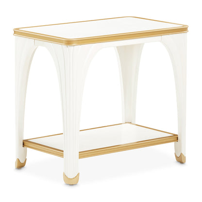 AICO by Michael Amini - La Terrazza End Table - Creamy Pearl - 9092202-112 view 3