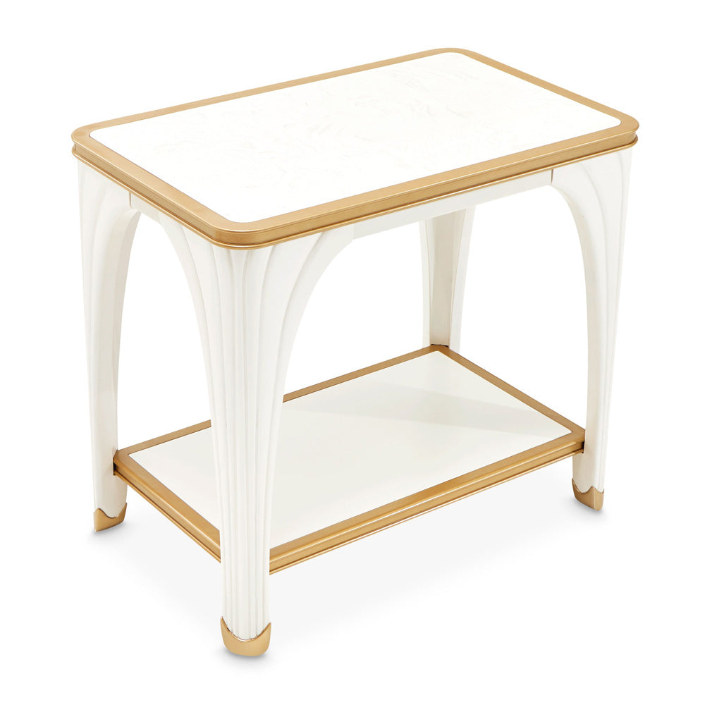 AICO by Michael Amini - La Terrazza End Table - Creamy Pearl - 9092202-112 view 4