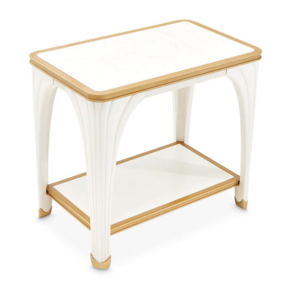 AICO by Michael Amini - La Terrazza End Table - Creamy Pearl - 9092202-112 view 4