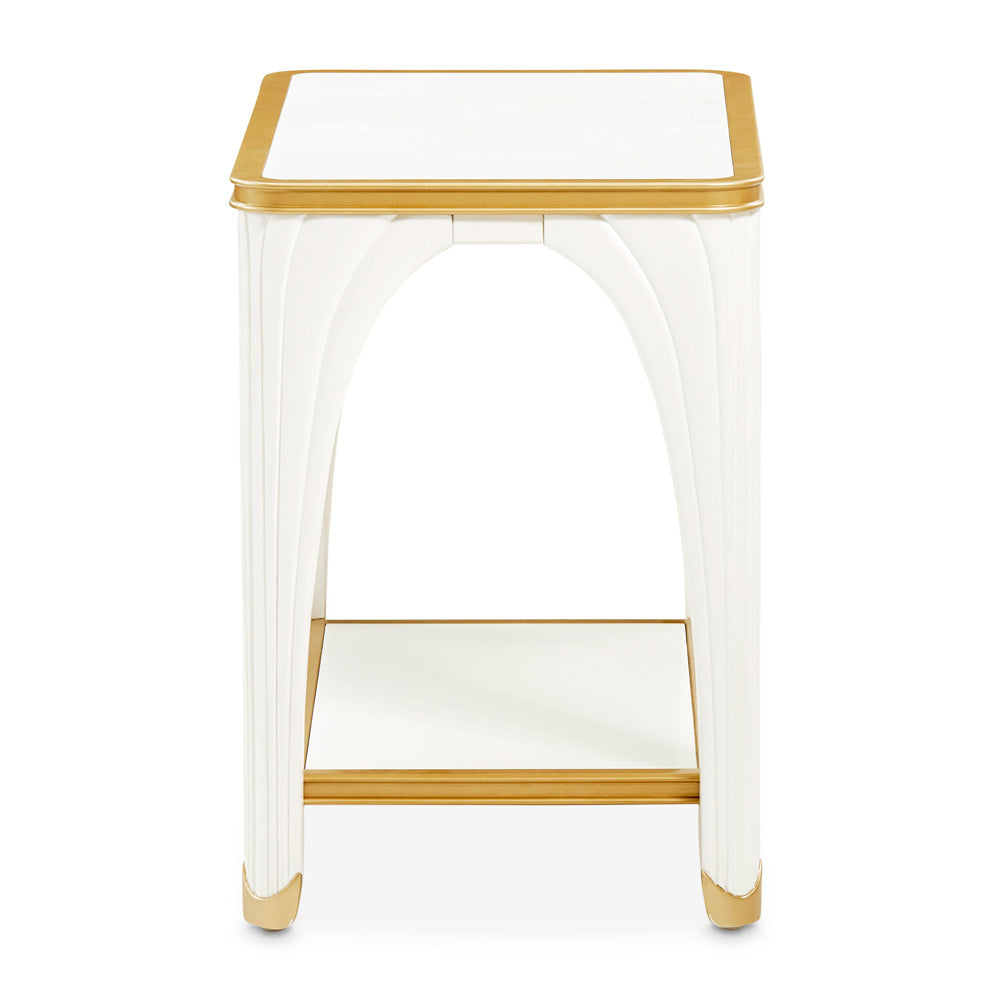 AICO by Michael Amini - La Terrazza End Table - Creamy Pearl - 9092202-112 view 5