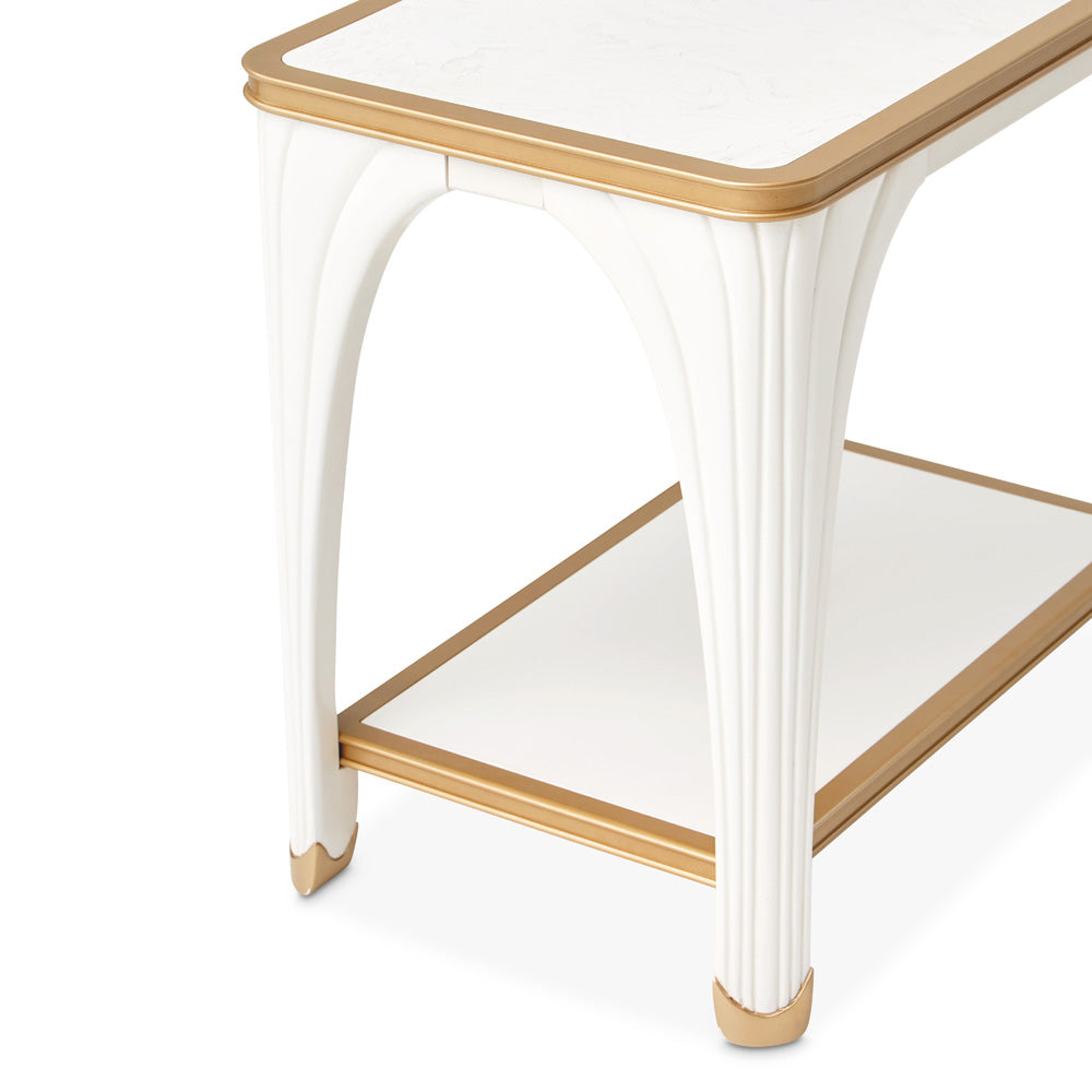 AICO by Michael Amini - La Terrazza End Table - Creamy Pearl - 9092202-112 view 6