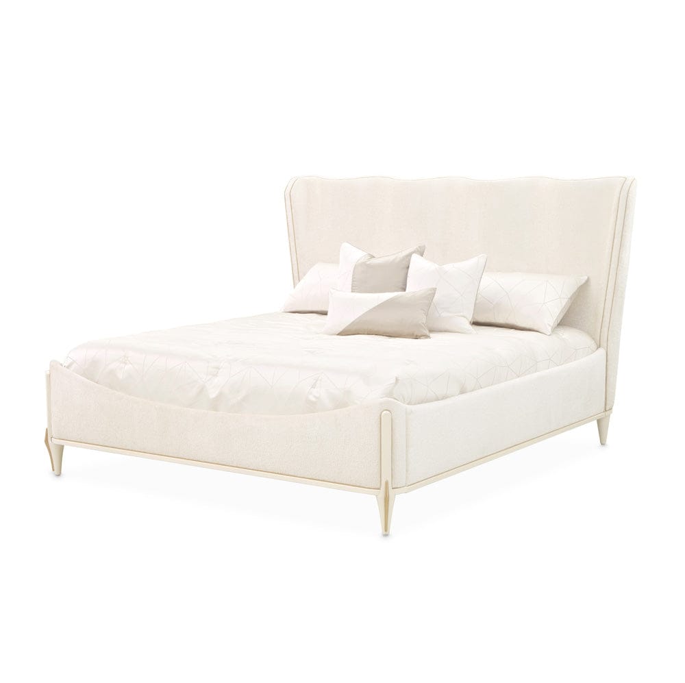 AICO by Michael Amini - La Terrazza King Panel Bed - Creamy Pearl - 9092000EK3-112 view 1