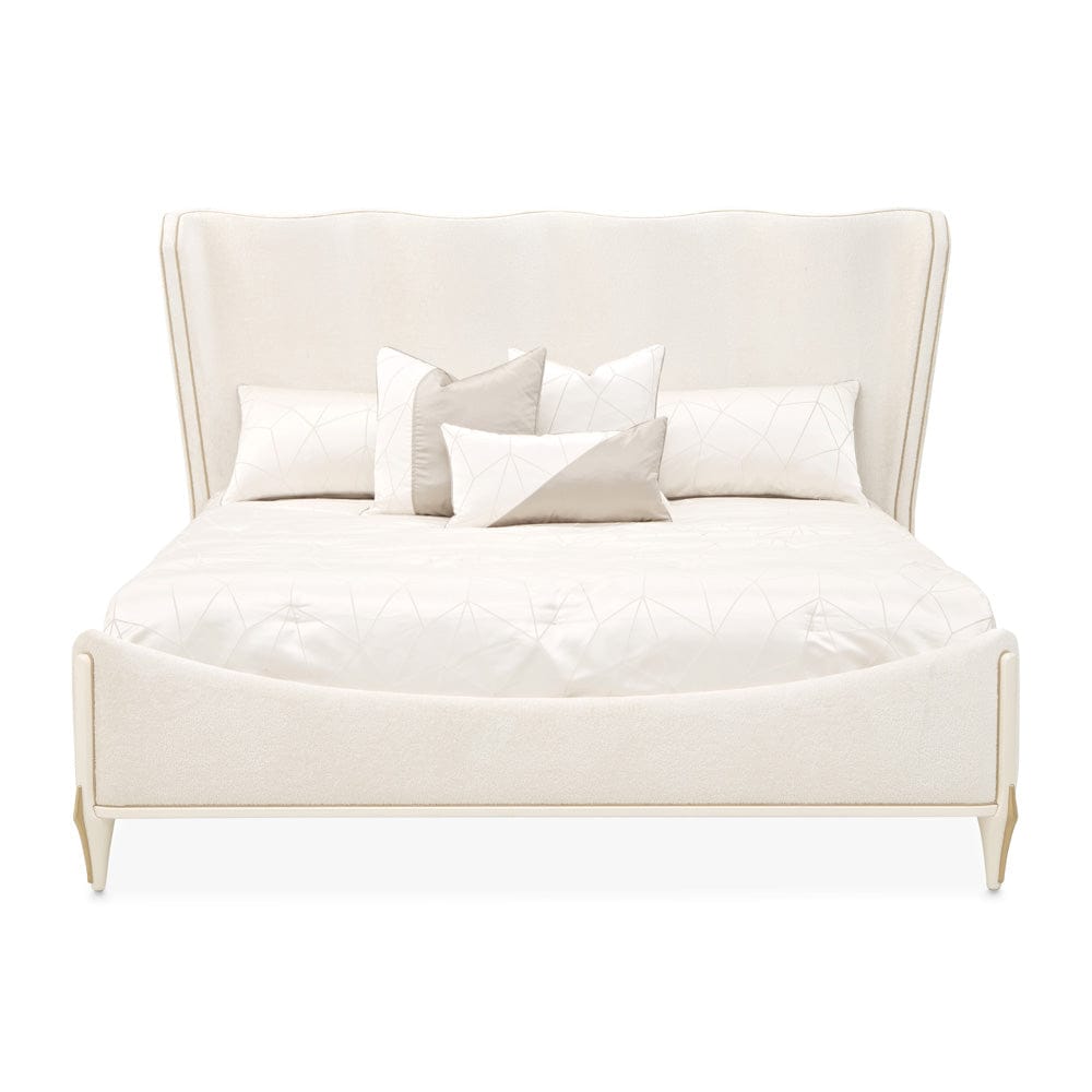 AICO by Michael Amini - La Terrazza King Panel Bed - Creamy Pearl - 9092000EK3-112 view 2