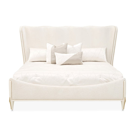 AICO by Michael Amini - La Terrazza King Panel Bed - Creamy Pearl - 9092000EK3-112 view 2