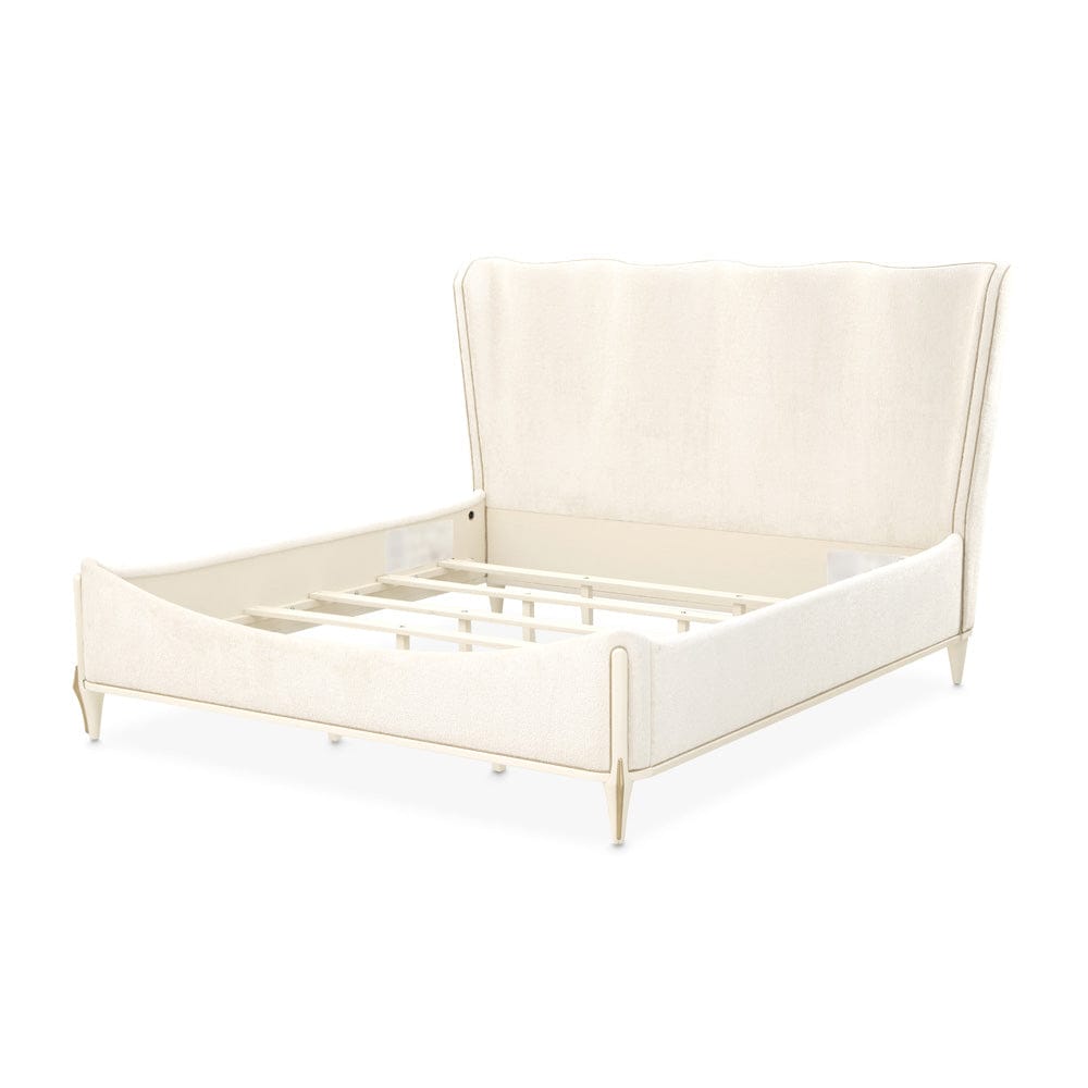 AICO by Michael Amini - La Terrazza King Panel Bed - Creamy Pearl - 9092000EK3-112 view 3