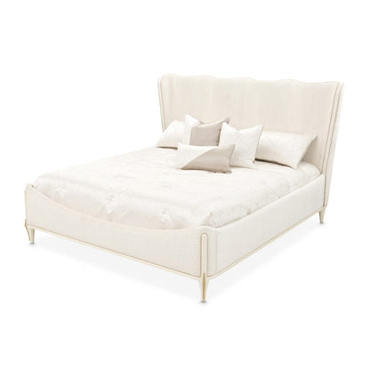 AICO by Michael Amini - La Terrazza King Panel Bed - Creamy Pearl - 9092000EK3-112 view 8