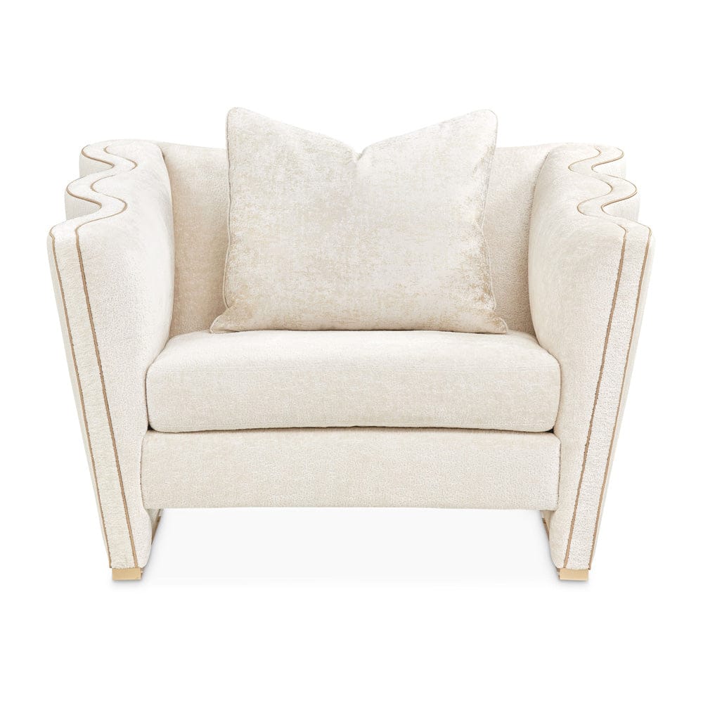 AICO by Michael Amini - La Terrazza Matching Chair - Starlight/Light Champagne - 9092835-STRLT-124 view 2