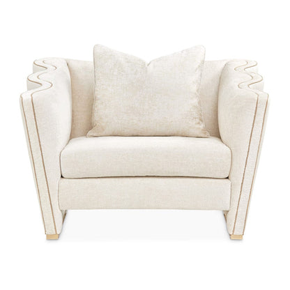 AICO by Michael Amini - La Terrazza Matching Chair - Starlight/Light Champagne - 9092835-STRLT-124 view 2
