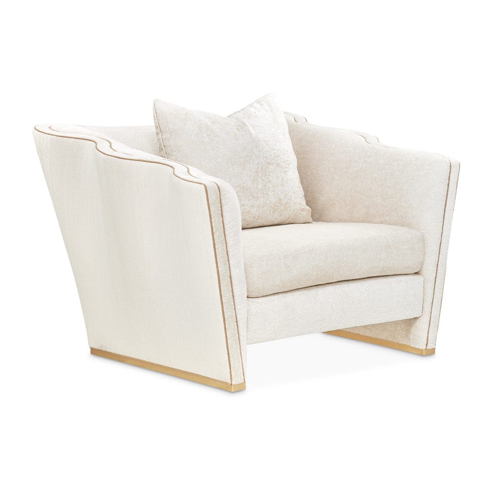 AICO by Michael Amini - La Terrazza Matching Chair - Starlight/Light Champagne - 9092835-STRLT-124 view 3