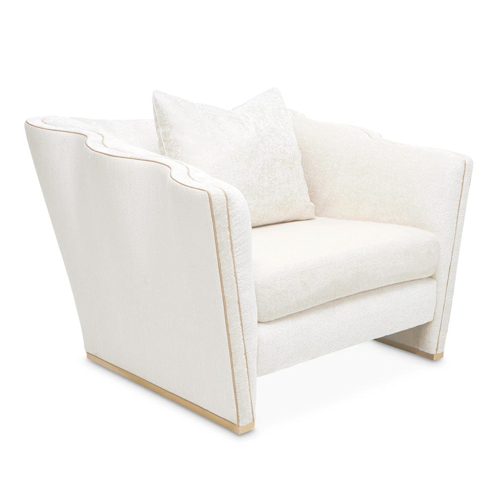 AICO by Michael Amini - La Terrazza Matching Chair - Starlight/Light Champagne - 9092835-STRLT-124 view 4