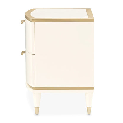 AICO by Michael Amini - La Terrazza Nightstand - Creamy Pearl - 9092040-112 view 4