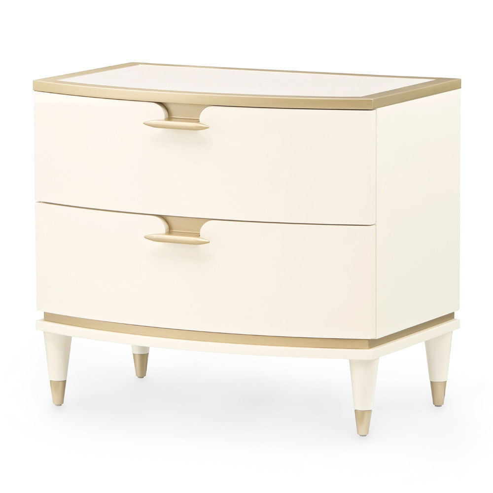 AICO by Michael Amini - La Terrazza Nightstand, Large - Creamy Pearl - 9092042-112 view 1