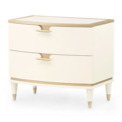 AICO by Michael Amini - La Terrazza Nightstand, Large - Creamy Pearl - 9092042-112 view 1
