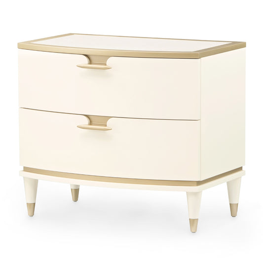 AICO by Michael Amini - La Terrazza Nightstand, Large - Creamy Pearl - 9092042-112 view 1