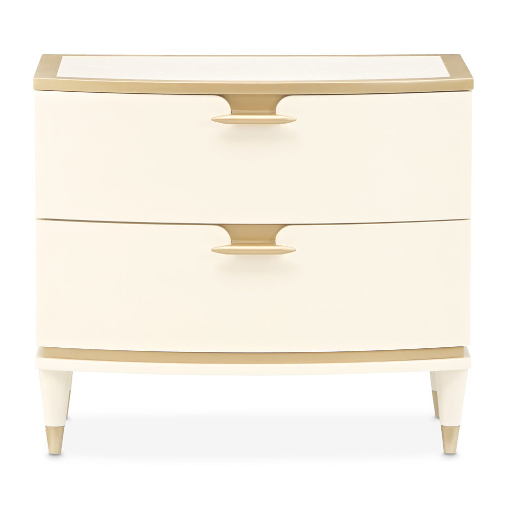 AICO by Michael Amini - La Terrazza Nightstand, Large - Creamy Pearl - 9092042-112 view 2