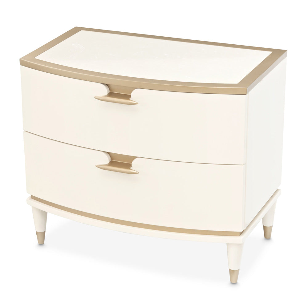 AICO by Michael Amini - La Terrazza Nightstand, Large - Creamy Pearl - 9092042-112 view 3
