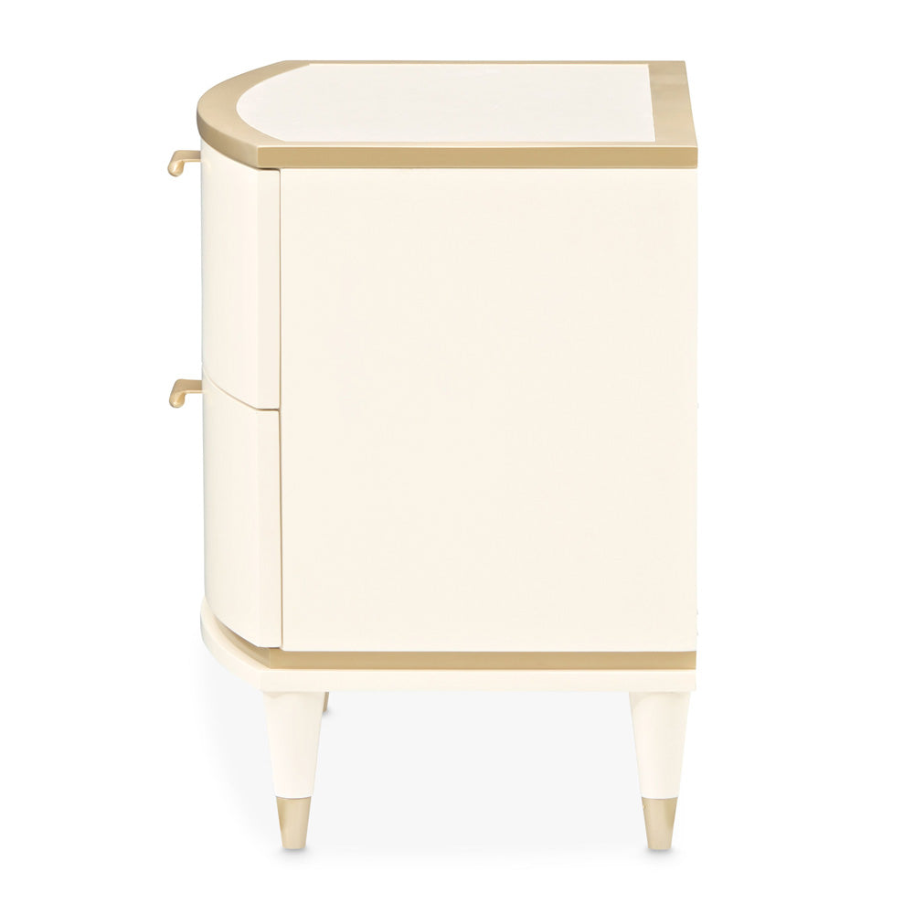 AICO by Michael Amini - La Terrazza Nightstand, Large - Creamy Pearl - 9092042-112 view 4