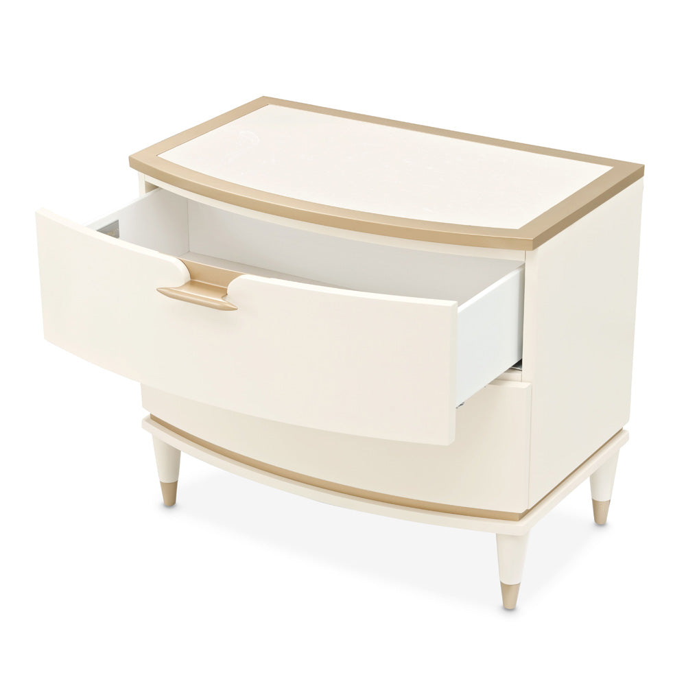 AICO by Michael Amini - La Terrazza Nightstand, Large - Creamy Pearl - 9092042-112 view 5