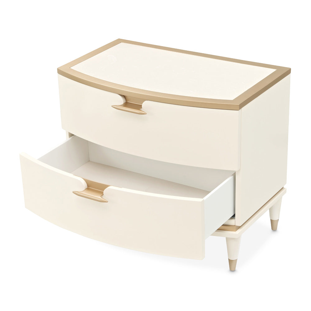 AICO by Michael Amini - La Terrazza Nightstand, Large - Creamy Pearl - 9092042-112 view 6