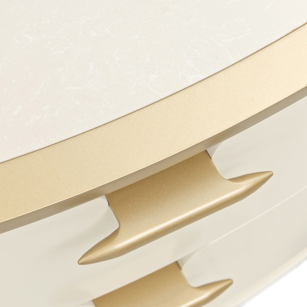 AICO by Michael Amini - La Terrazza Nightstand, Large - Creamy Pearl - 9092042-112 view 7