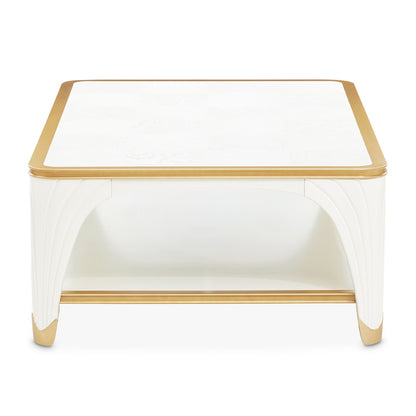 AICO by Michael Amini - La Terrazza Rectangular Cocktail Table - Creamy Pearl - 9092201-112 view 3
