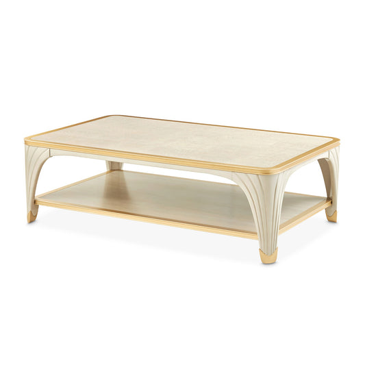 AICO by Michael Amini - La Terrazza Rectangular Cocktail Table - Silver Mist - 9092201-823 view 1