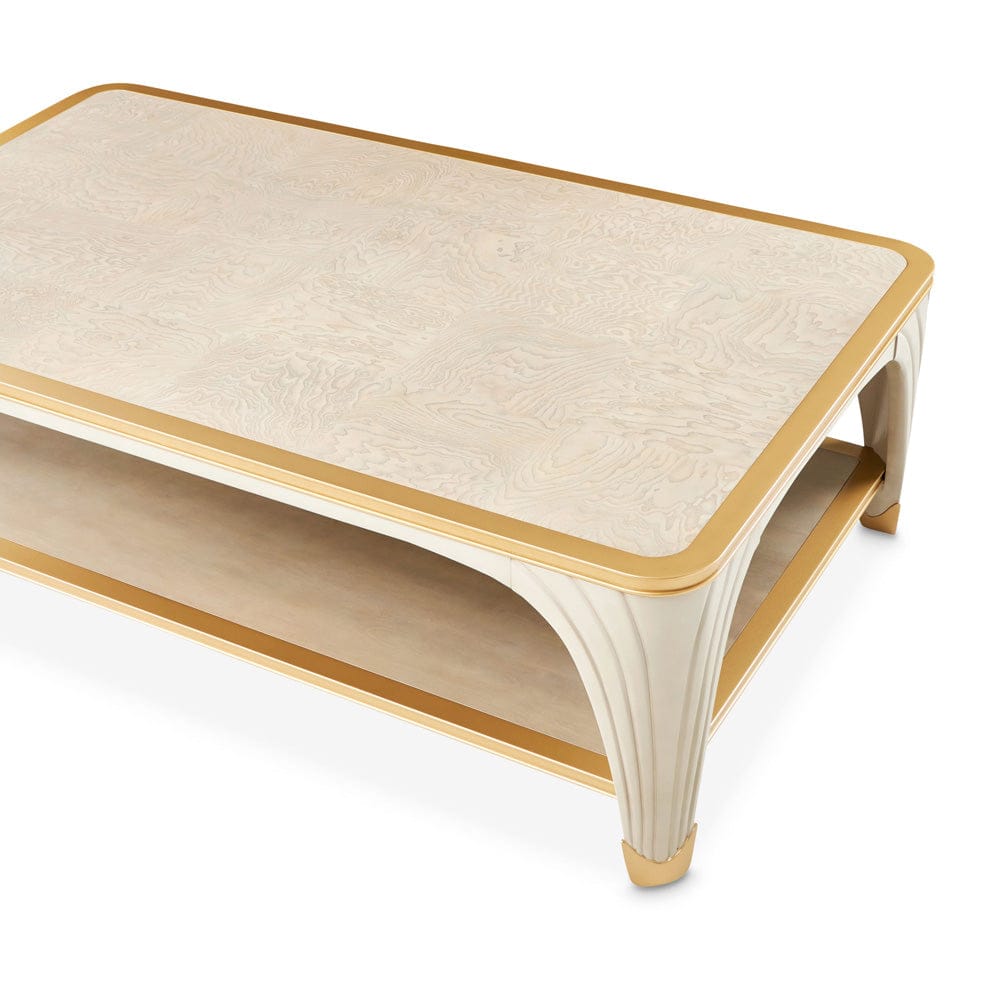 AICO by Michael Amini - La Terrazza Rectangular Cocktail Table - Silver Mist - 9092201-823 view 4